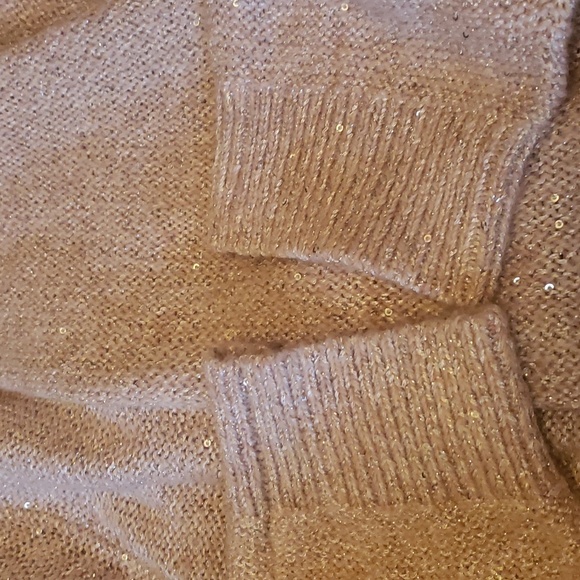 Glitter Sparkle Open Front Knitted & Knotted Sweater - Picture 11 of 11